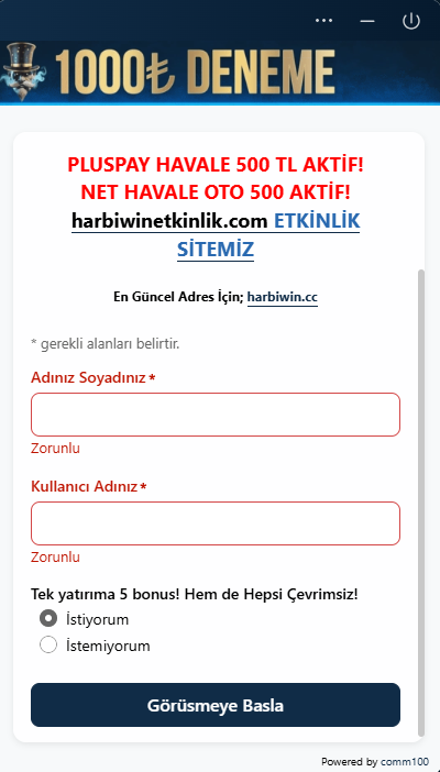 harbiwin canlı destek